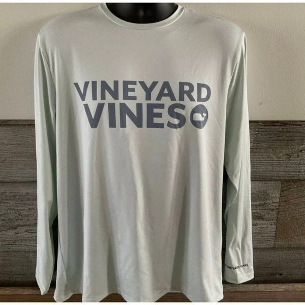 Vineyard Vines Performance Long Sleeve Shirt Men's Medium‎ Blue